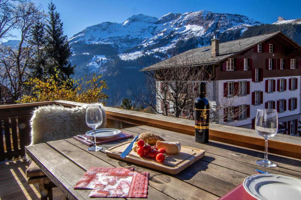 Chalet Schweizerhof 1 Wengen Buitenkant foto